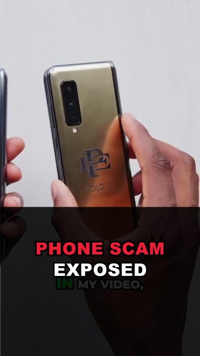 Captioned vertical clip — MKBHD explains the Escobar Fold scam